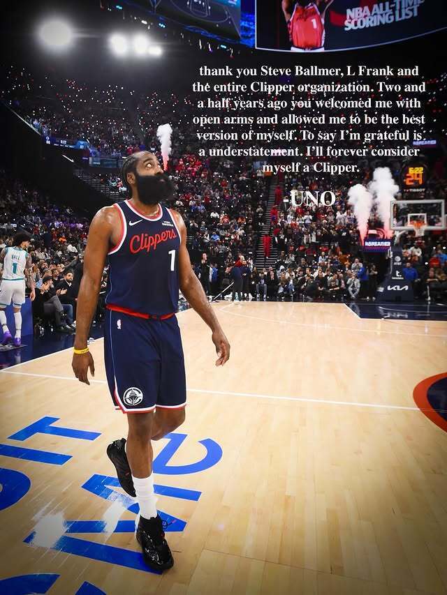 柠檬直播体育-告别旧主！哈登自称永远是快船人 加兰把克利夫兰当作第二个家